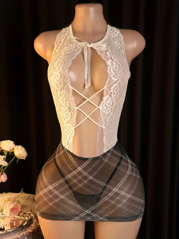 Latest sexy uniform set, Halloween and Christmas limited COS uniform secretary date costume set including dress and panties