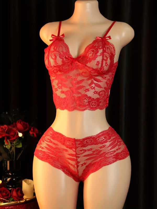Sexy Erotic Lingerie Stripless Temptation Lace Lingerie Set Bed Passion Sling Adjustment Chest Wrap Three-Point Suit Bra And Panties Bold Erotic Outfit Revealing Seductive Lingerie Date Battle Gown