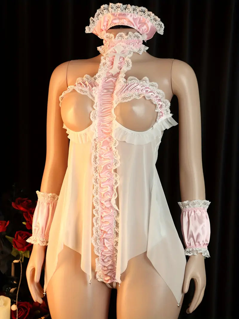 Latest sexy uniform set, Halloween and Christmas limited COS maid and nurse costume, date battle outfit set