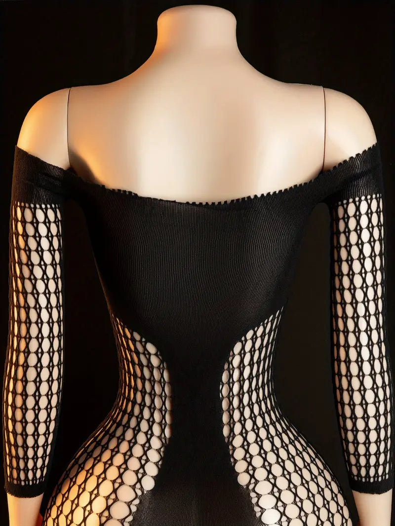 Sexy Lingerie Bodystocking Temptation Hollowed Out Dress Net Skirt Women Erotic Clothing Erotic Body Stockings
