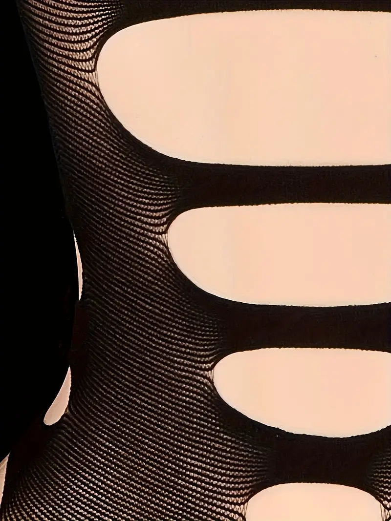 Erotic lingerie, hollow back, mesh bodycon dress, bandeau dress with large cutouts, sexy bodysuit, stockings, sexy sheer bodysuit
