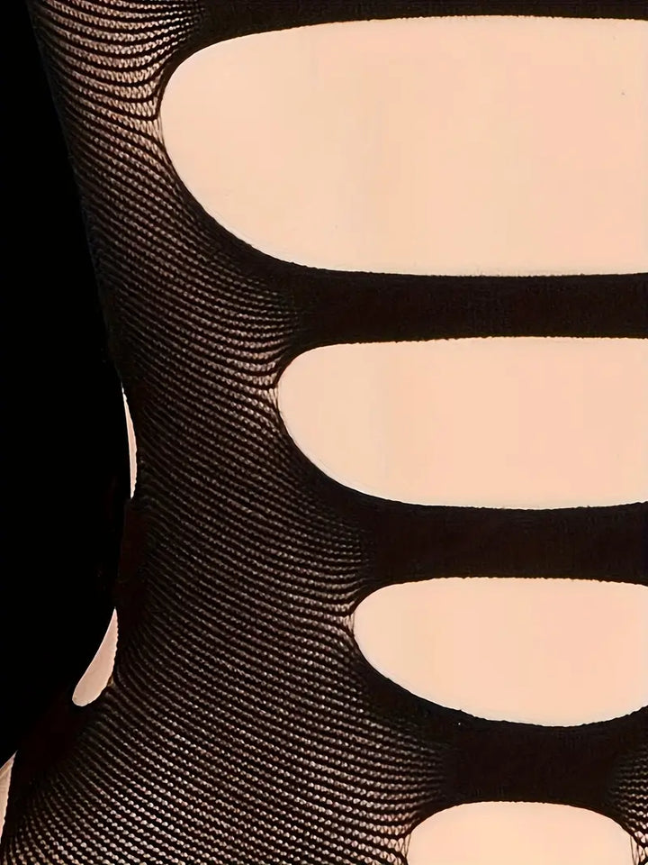 Erotic lingerie, hollow back, mesh bodycon dress, bandeau dress with large cutouts, sexy bodysuit, stockings, sexy sheer bodysuit