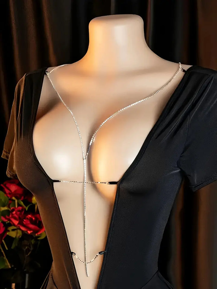 Erotic lingerie sexy hot see-through outfit seduction sundress pajamas chest cut-out tights uniform seduction bed passion suit dress midnight glamour lost sexy nightdress black doll dress bold erotic outfit