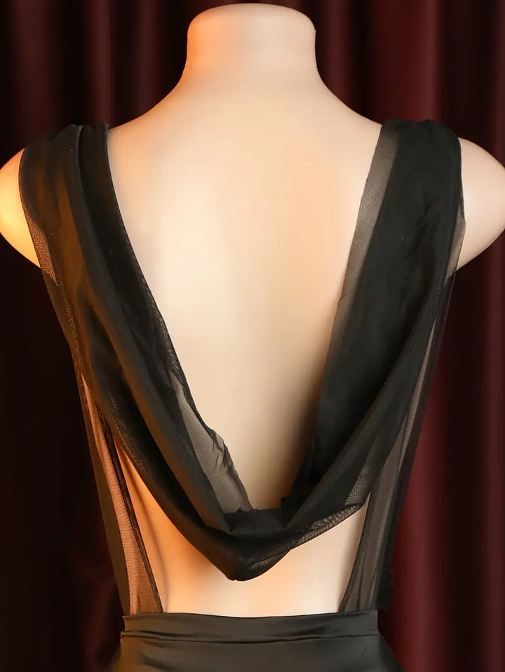 Sexy Dress Set Temptation See-Through Pure Lust Temptation See-Through Dress Set Secretary Uniform Role Play Ladies Erotic Costumes Sexy Lingerie Dress Set