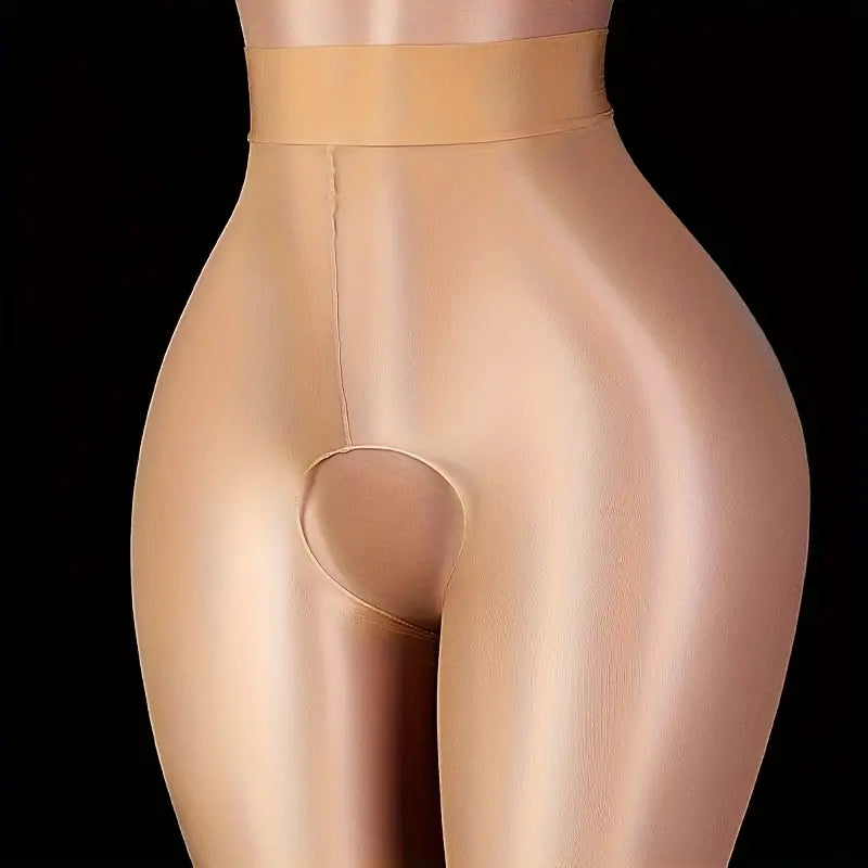 New style suspender stockings, sexy nude sheer open-crotch tights