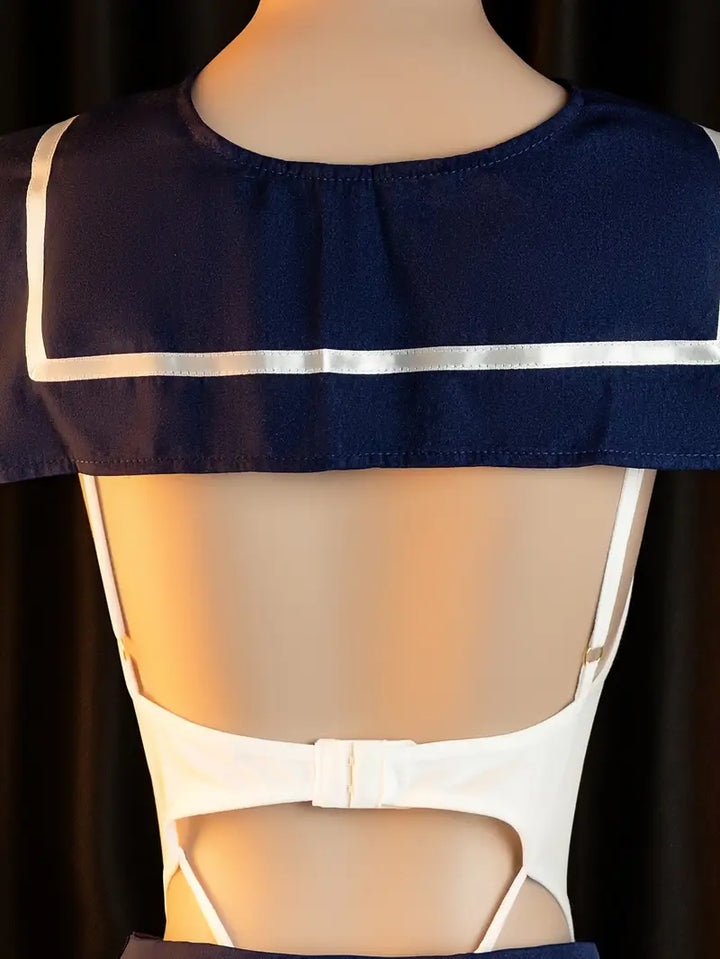 Sexy Lingerie Bodysuit Pure Love Hollow Dresses Uniform Sets Ladies Erotic Costumes Erotic Uniforms Role Play