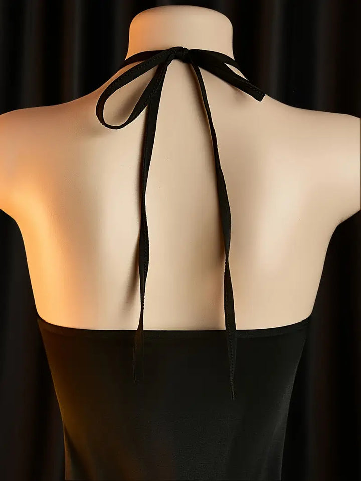 Sexy lingerie: tight backless camisole dress, new secretary-style wide slit design, see-through night robe set, midnight charm baby dress, bold exotic black erotic lingerie