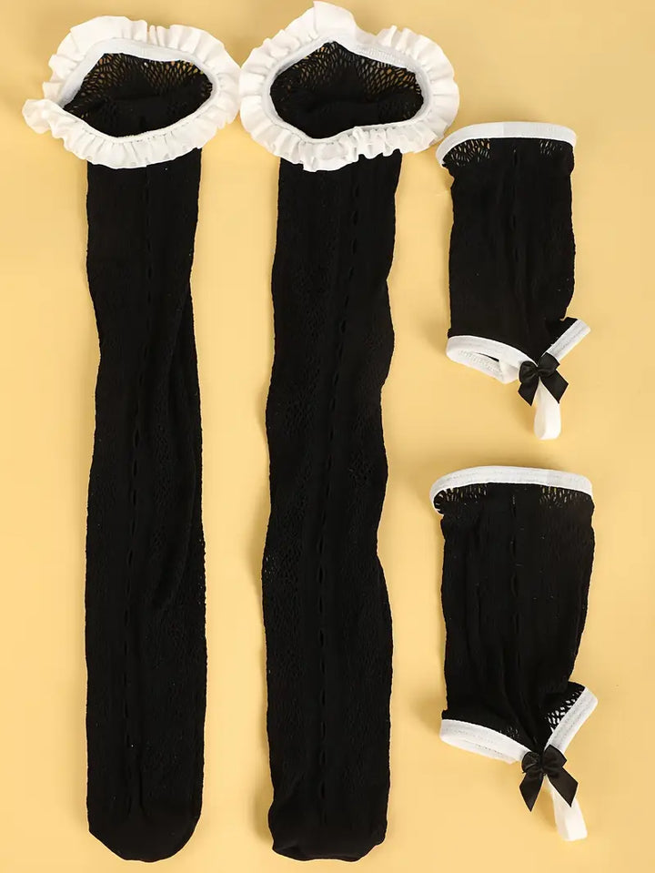 Sexy lingerie, sexy maid outfit, strapless see-through uniform temptation, cute kitten pajamas, role-playing passion set, open-crotch daring lingerie, revealing exotic tempting underwear.